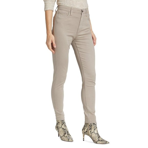 JOE'S JEANS Charlie High-Rise Stretch Coated Skinny Ankle Jeans Stoneware - 25 - Picture 2 of 7